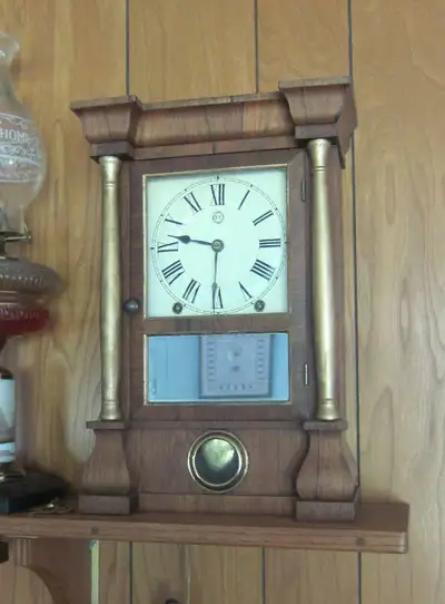Nice Seth Thomas 8-Day Column Shelf Clock, View more