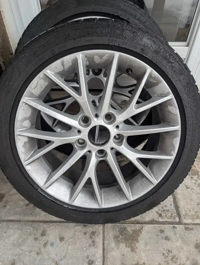 Genuine BMW 17" wheels and Continental tires in Tires & Rims in Kitchener / Waterloo - Image 3