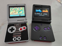 Gameboy Advance SP GBA customs w/usb-c and IPSv5 screens