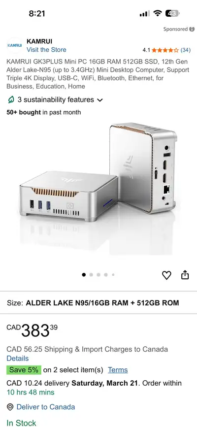 mini PC KAMRUI GK3PLUS , View more