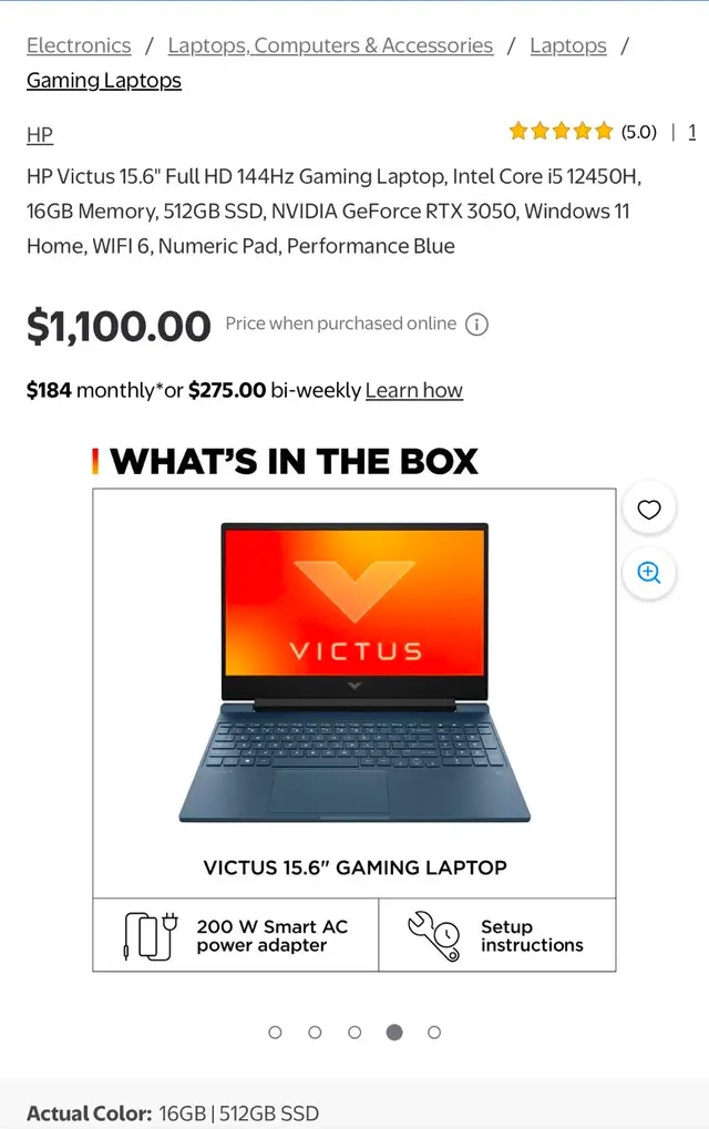 HP Victus 15,7" 3050RTX 6GB 144hz 1s 16G Ram in Laptops in City of Montréal - Image 6