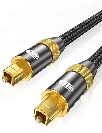 EMK Optical Audio Cable Digital Toslink Cable 24K Gold-Plated, View more