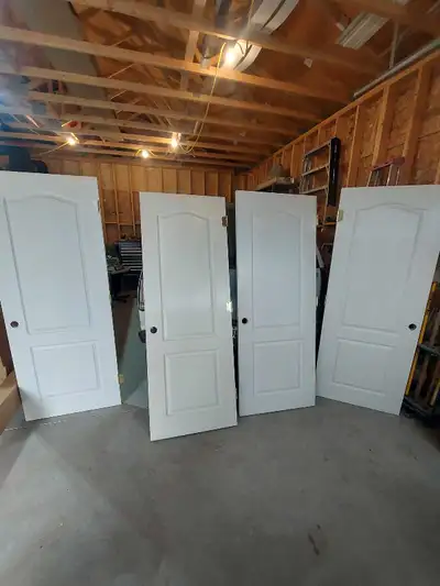 Remaing doors Arched Doors 1 pc Right Swing 30" x 78" 2 pc Left Swing 30" x 78" 1 pc Left Hand 22" x...