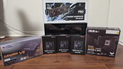 Partial m-ATX build. No GPU, CPU, RAM or SSD, View more