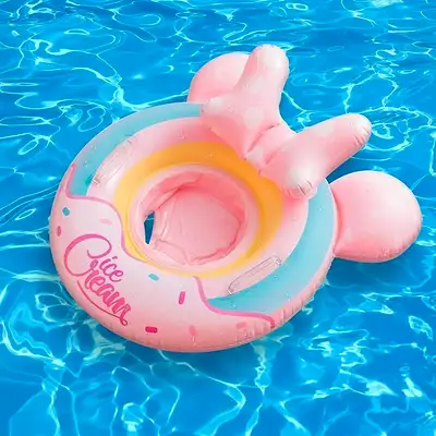 Baby Inflatable Floatie Raft With Handle And Seat, View more