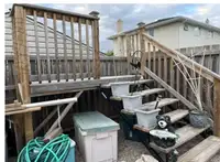 Pool deck/stairs