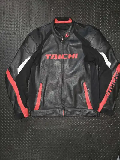 TAICHI leather motorcycle jacket. Size US 46 EURO 56 $200 OBO