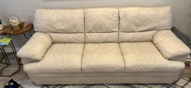 NATUZZI ALL Leather Sofa (like New Condition) dans Sofas et futons  à Hamilton - Image 2