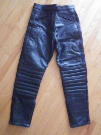 pantalon motard en cuir / leather biker pants
