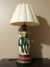 Triple Cherub Ceramic Table Lamp