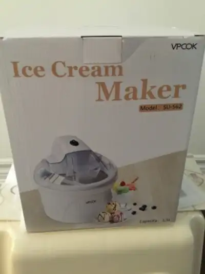 Ice Cream Machine - Automatic Ice Cream Maker Machine For Home 1.5 L Sorbet Gelato, Frozen Yogurt, I...