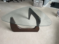Glass coffee table and end tables