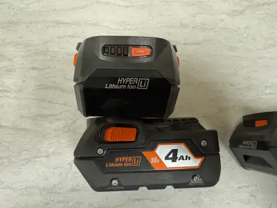 18v Ridgid Lithium ion 4.0 Ah Batteries, View more