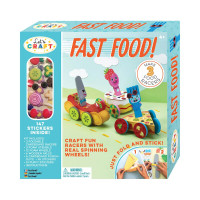 Let's Craft - Fast Food! - Make 3 Food Racers - 147 Stickers