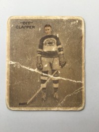 DIT CLAPPER …. 1933-34 Ice Kings … ROOKIE CARD …. poor condition