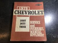 1975 Chevrolet C/K Truck Service & Overhaul Manual Supplement