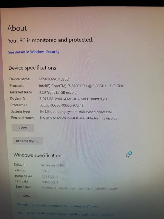 Portable Gaming PC Setup bundle i7 8700 32Gb ram in Desktop Computers in Mississauga / Peel Region - Image 6