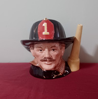 Vintage 1982 Royal Doulton Fireman Mug/Jug, D6697, Large