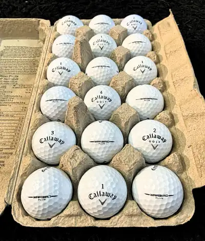 18 Callaway Warbird Plus golf balls in excellent condition! NO WATER BALLS! Every ball I sell is han...