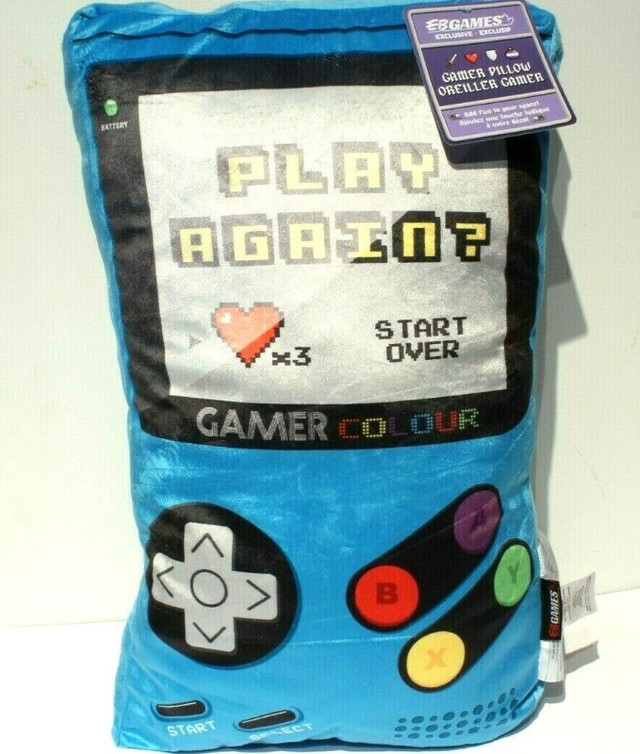 Coussins 22''x13''x6'' Gamer Pillow Portable Video Game Console dans Literie  à Ville de Montréal