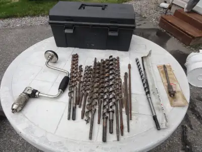 Stanley Brace Drill & Bit Tool Set A02-923 with 14 Bits-Some New, View more