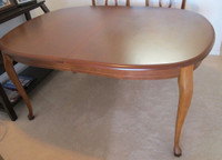 Solid beech wood dining table