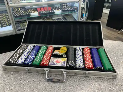 Poker Chip Set 2 Available Item# 1389610 Case is in a rough condition Item# 1391395 Great condition...