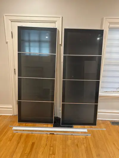 ikea smoked glass sliding doors, View more