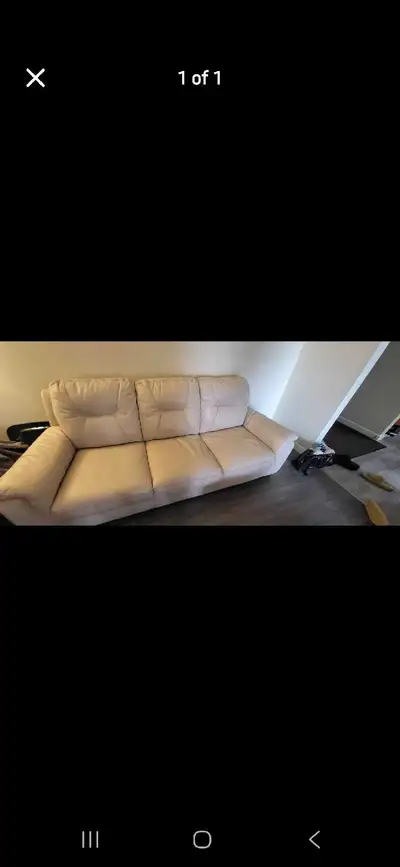 Leather couch, View more