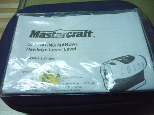 MasterCraft Hawkeye Laser Level65561400753283122