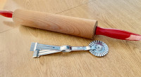Rolling pin and pie crimper for your baking needs
