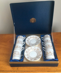 8 VTG COALPORT ALLEGRO DEMITASSE IN BOX