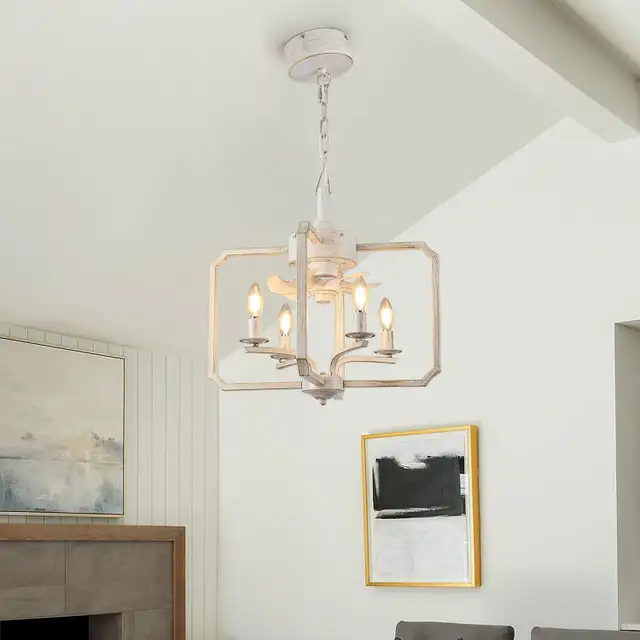 LVYEAYOU Chandelier Ceiling Fan, 20" Farmhouse Fandelier Ceiling in Indoor Lighting & Fans in Mississauga / Peel Region - Image 9