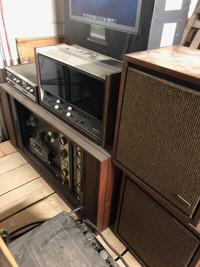 Ampex Vintage Reel to Reel Genuine Wood Vintage HiFi Stereo