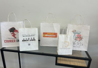 LOGO Digital printing on paper bags, MIN 25 to order