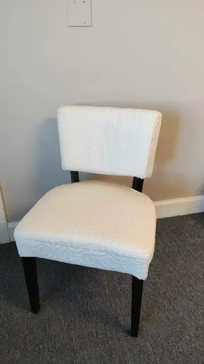 Set of 2 white side chairs only $150!!, View more