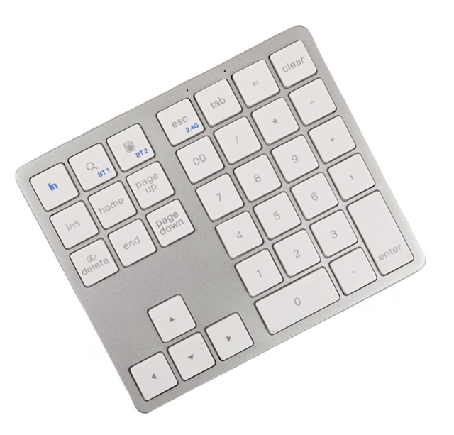 2.4G Bluetooth-Compatible Numeric Keypad USB Rechargeable 35 Key in Mice, Keyboards & Webcams in City of Toronto - Image 2