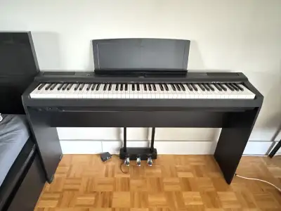 Yamaha P125 Digital Piano + Pedals, stand, cover, View more
