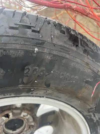 4- 6bolt ford wheels All tires have a good amount of life left 1/4 of the rims have a bit of scratch...