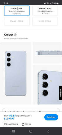 Samsung S24 - Sapphire Blue - Brand New - Open Box