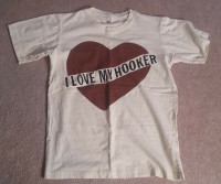 I love my hooker t shirt size medium prostitute  pimp