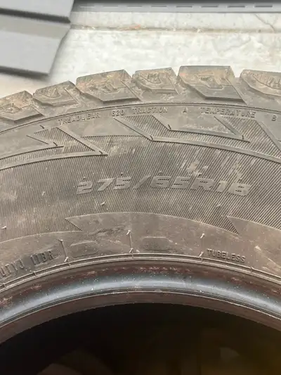 P275-65R18 2 all season with 20% wear Bought 4 new and these are not needed