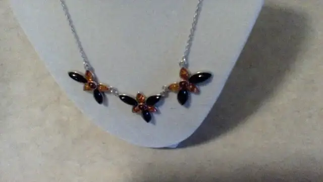 CHERRY/HONEY/COGNAC AMBER NECKLACE/EARRINGS62863267293954122