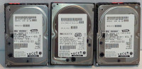 Three Fujitsu SCSI 18GB Hard Drives. Working Pulls