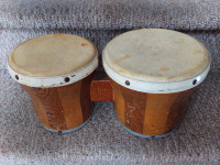 Vintage wooden bongos 