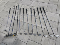 TITLEIST golf club set + assorted clubs