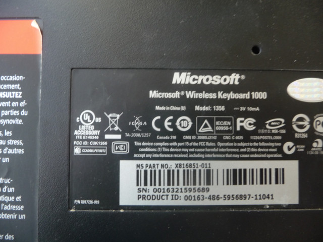 Ordinateur,Clavier ordinateur Microsoft Sans Fil avec souris dans Souris, claviers et webcaméras  à Granby - Image 2