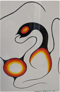 Original Snowbird in Wisdom , Lawrence Beaulieu Acrylic Painting