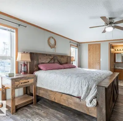  Barn Style Bed & Nightstands -king (mattress optional), View more