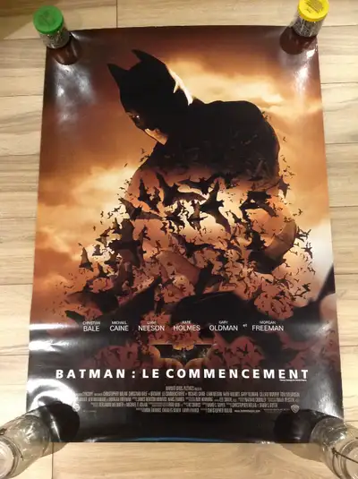 Batman Begins ( Le Commencement ) Movie Poster (Affiche de Film) French Version ~ New Never displaye...